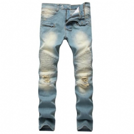 Plisserte Jeans I Stretch-denim