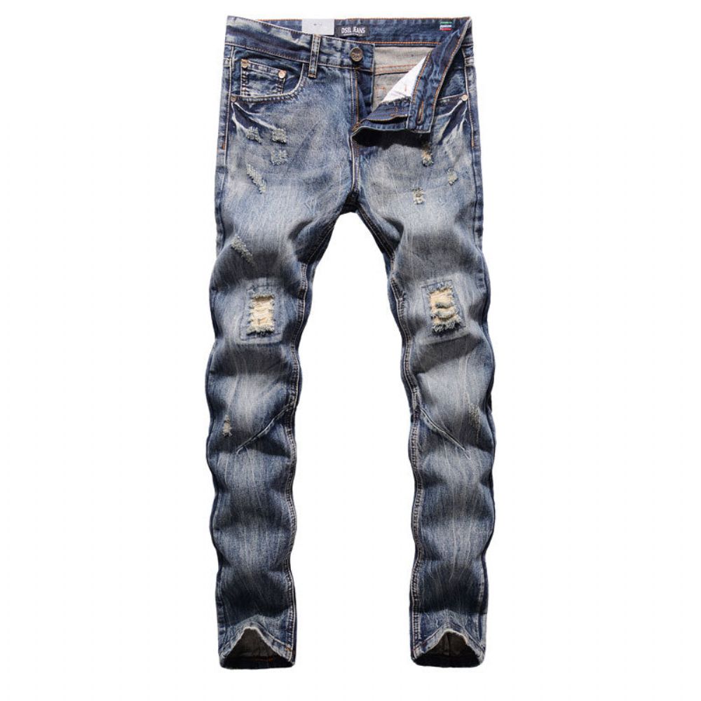 Rett Passform Italiensk Designerjeans