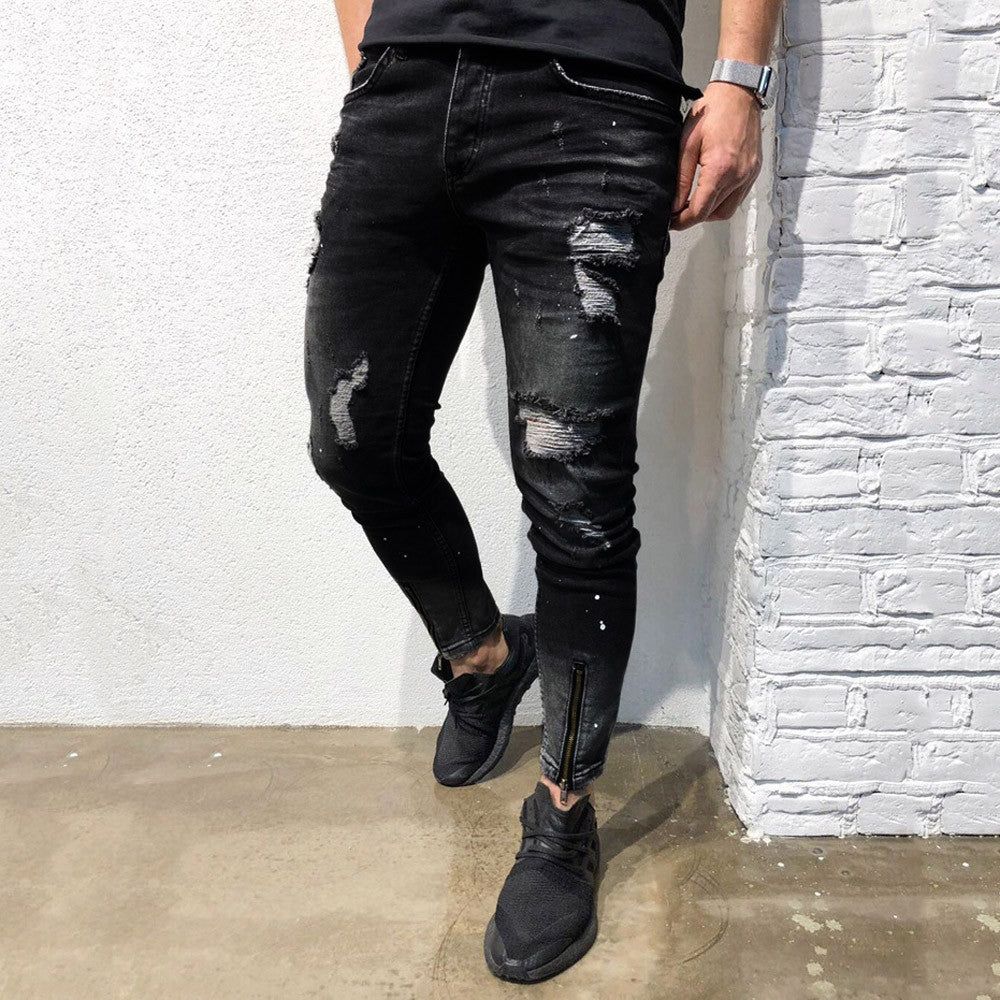 Rippede Freyed Slim Fit Jeans