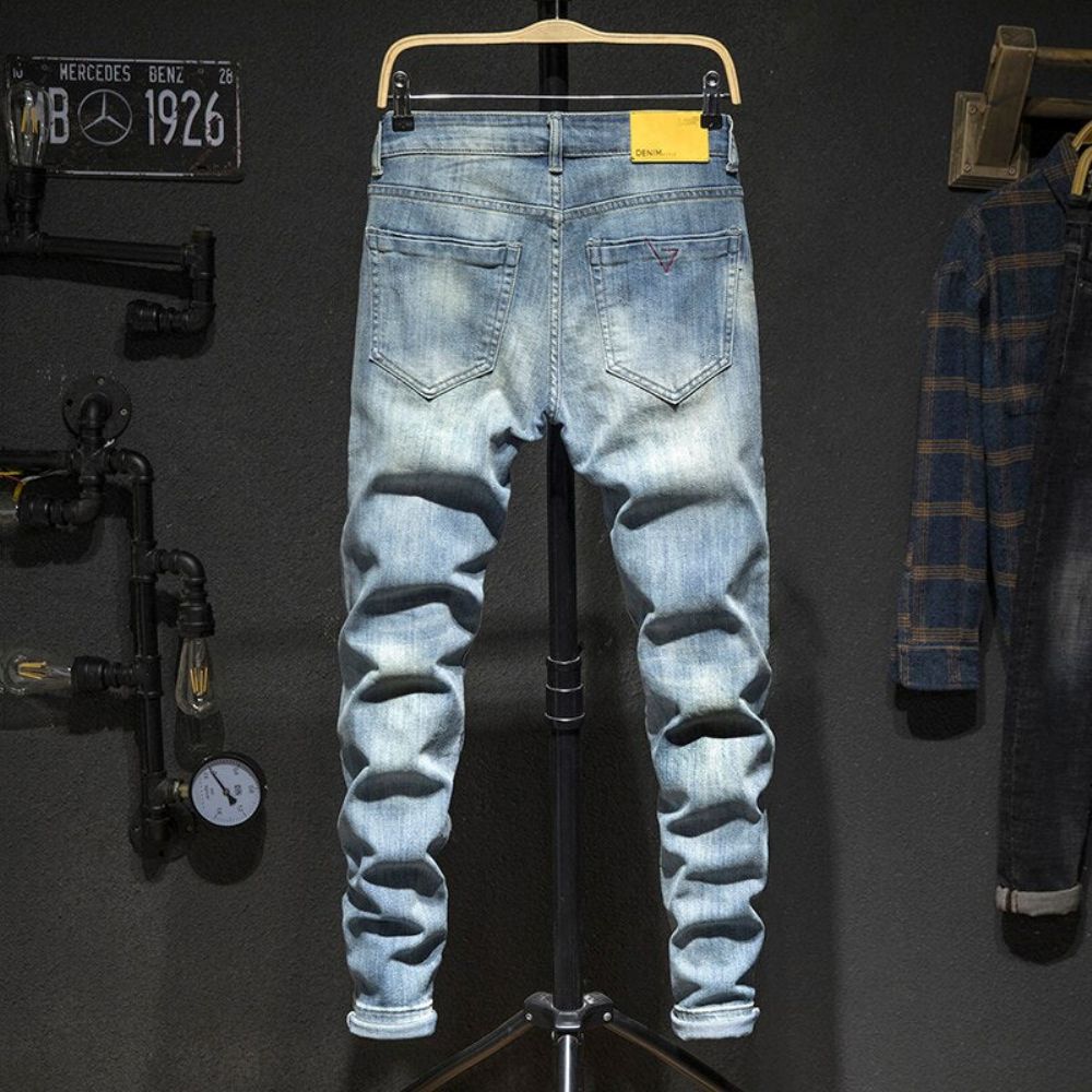 Rippede Retro Streetwear-jeans