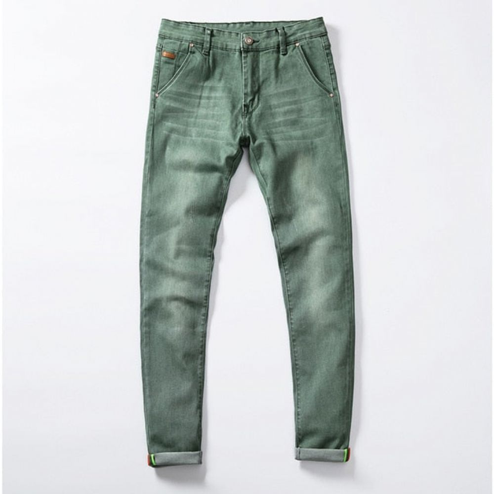 Skinny Stretch Fargede Jeans