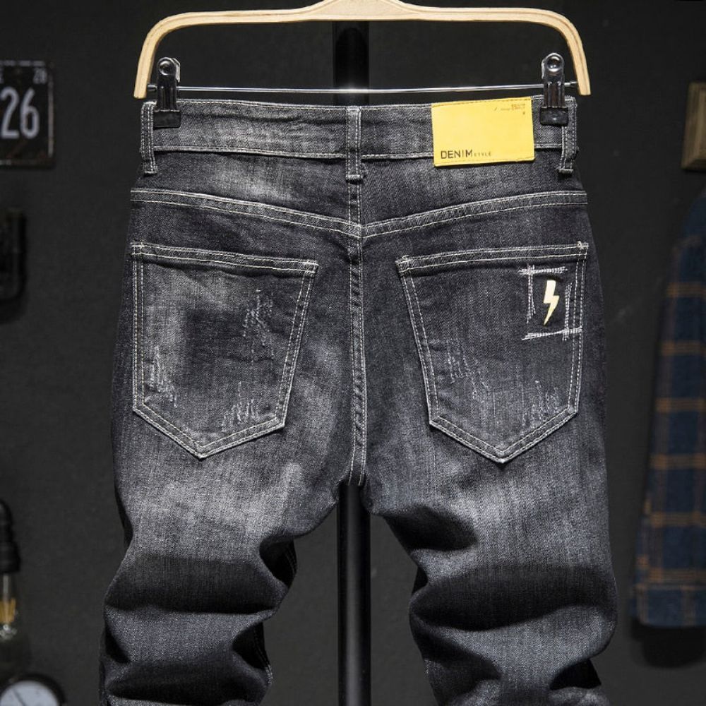 Slim Fit Distressed Streetwear-jeans