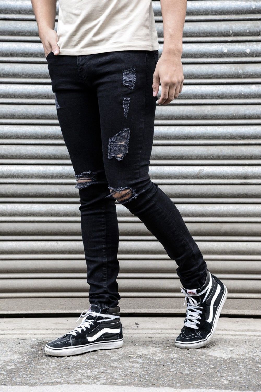 Spring Ripped Frynsete Jeans