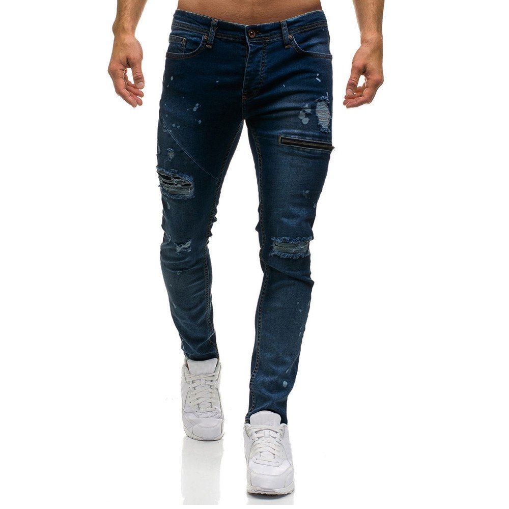 Stilige Hull Skinny Denim Jeans