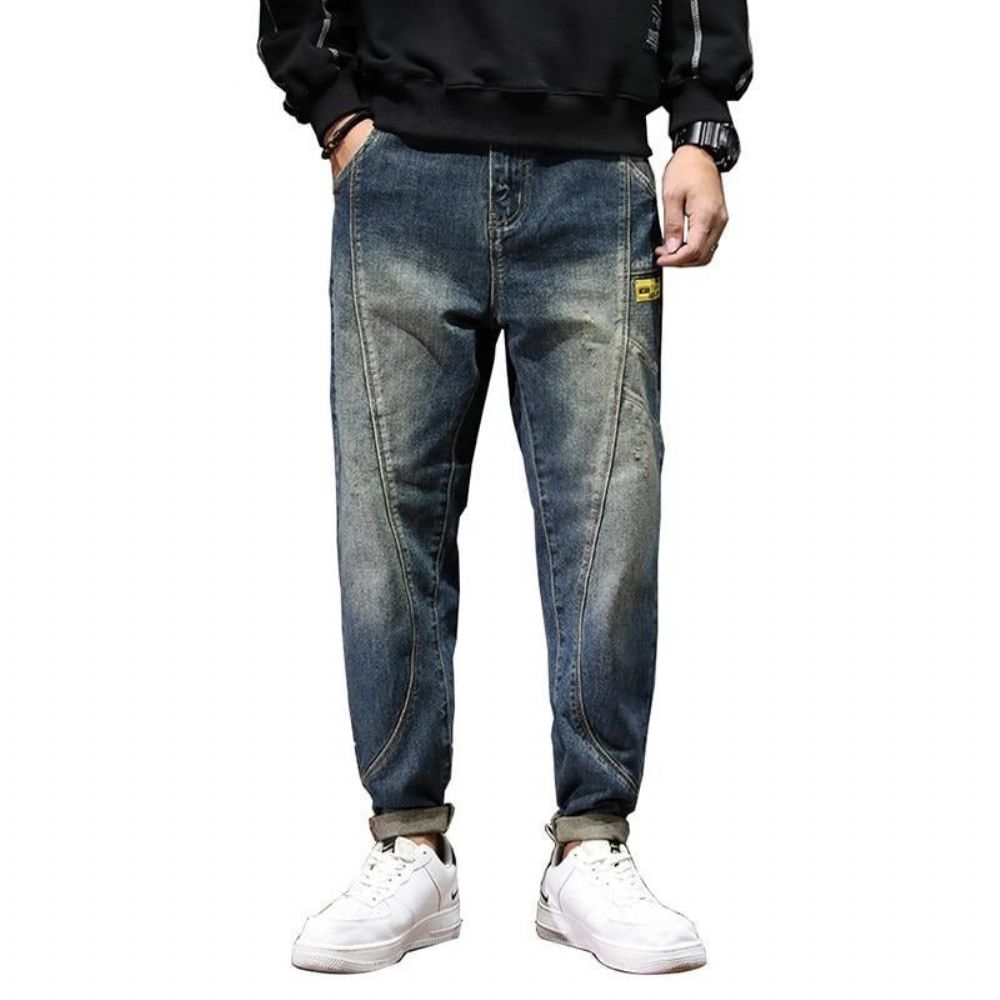 Streetwear Casual Jeans Med Løs Passform