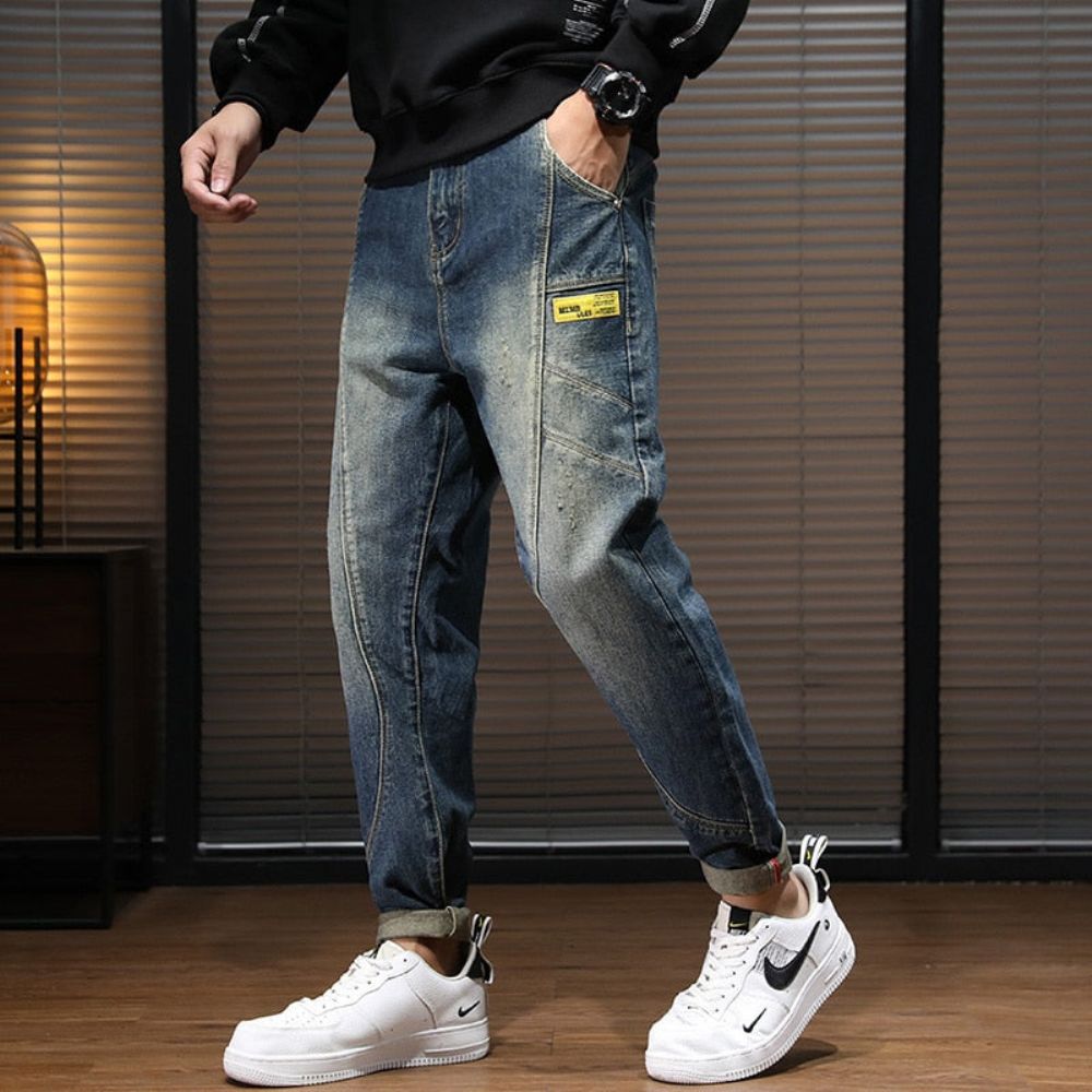 Streetwear Casual Jeans Med Løs Passform