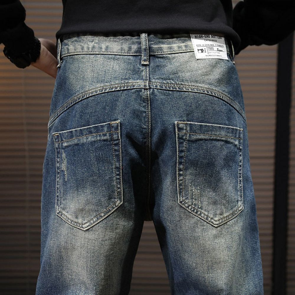 Streetwear Casual Jeans Med Løs Passform