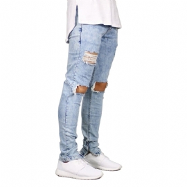 Stretch Destroyed Design Jeans