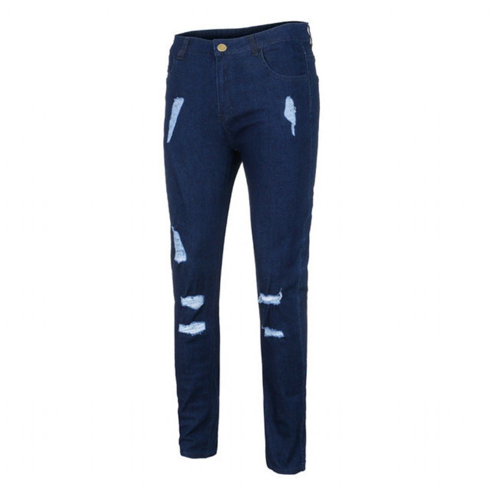 Trend Knehull Glidelåser Jeans