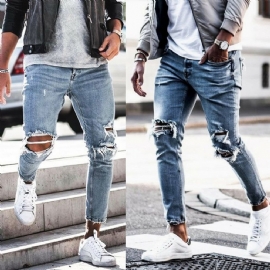 Trend Style Hole Jeans