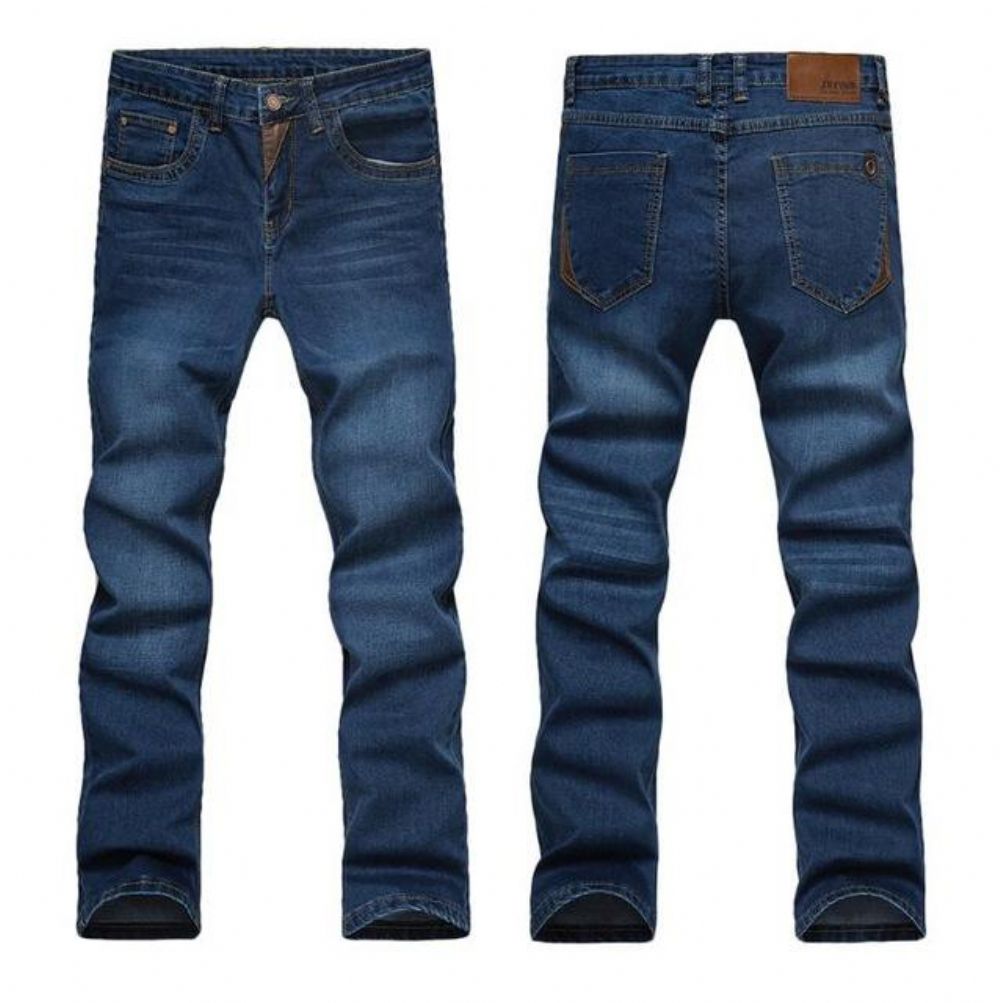 Uformelle Jeans Med Høy Elastisitet