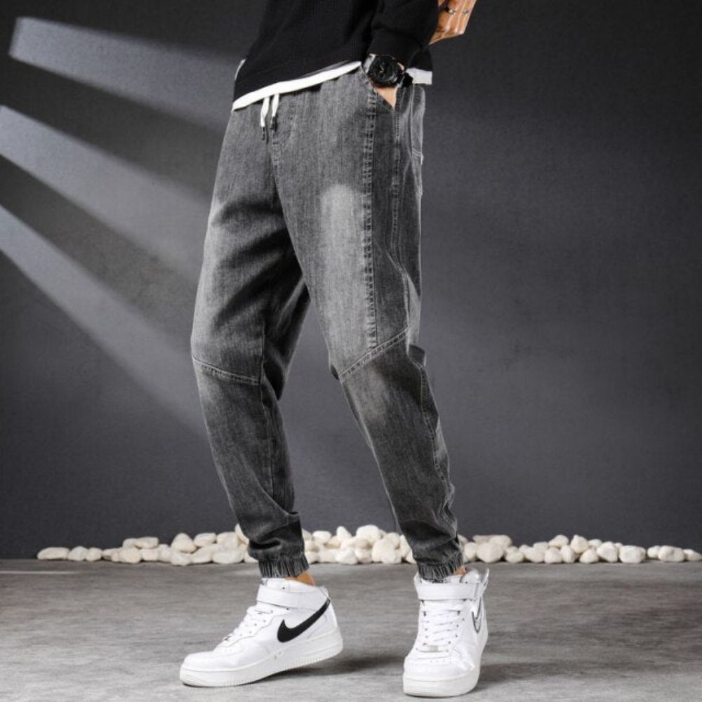 Vintage Streetwear Denim Joggebukser