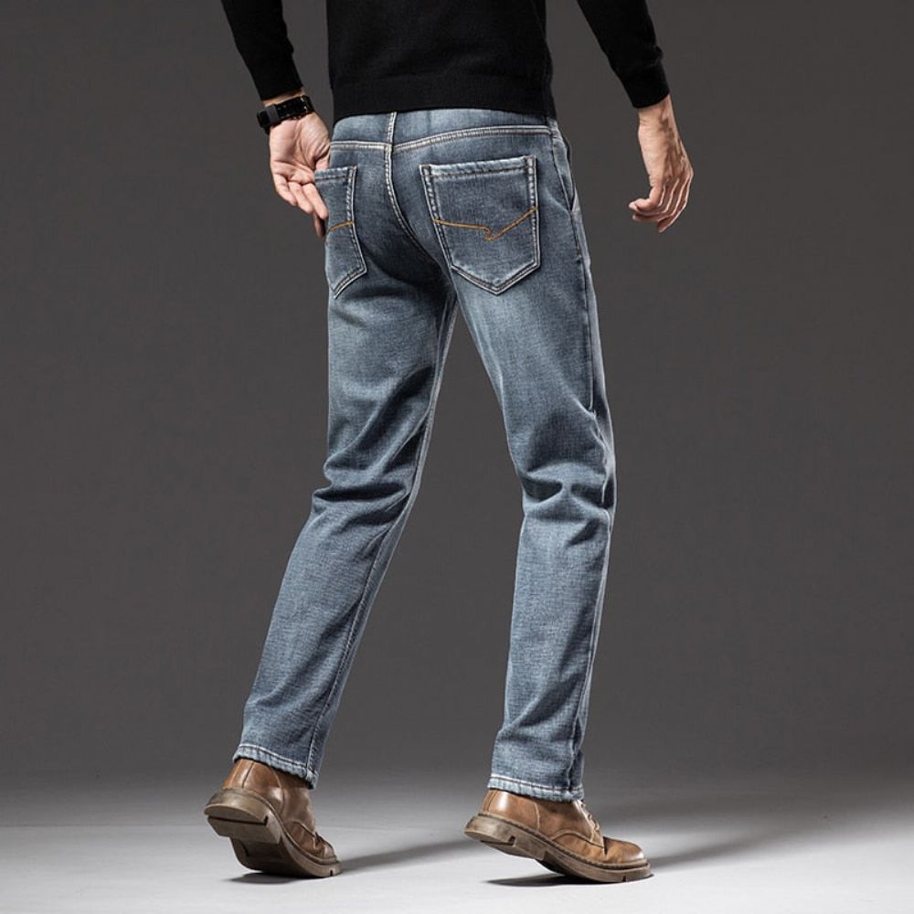 Vinter Fleece Varme Klassiske Jeans