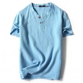 Button Decor Trend T-skjorter