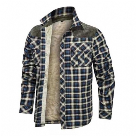 Designer Vinter Fleece Lumberjack Rutete Skjorte