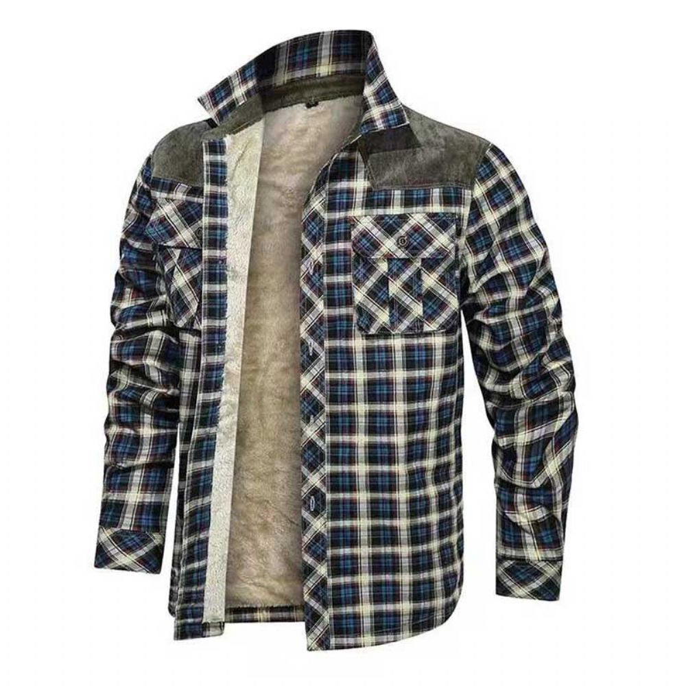 Designer Vinter Fleece Lumberjack Rutete Skjorte