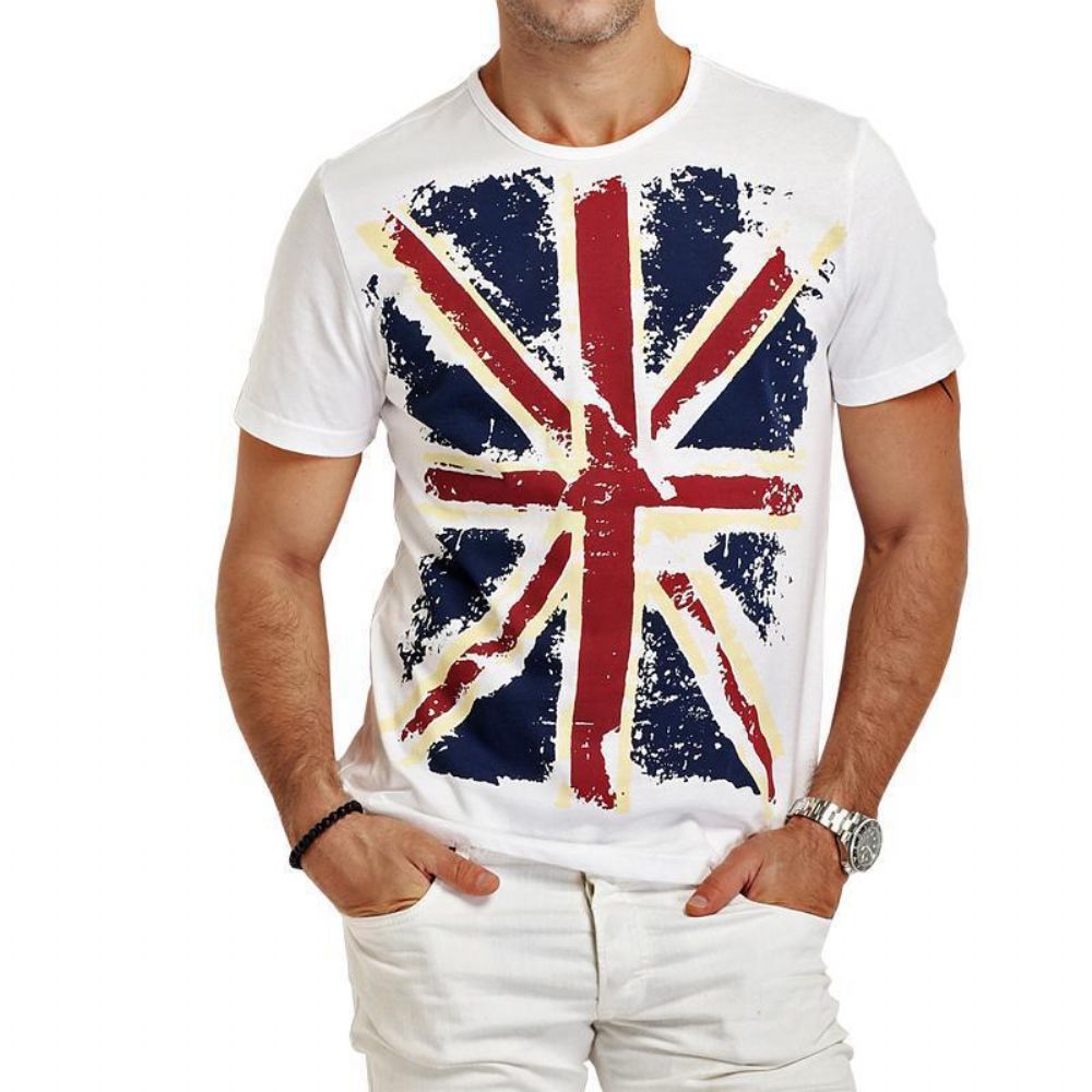 Hot England Style Slim Fit T-skjorter