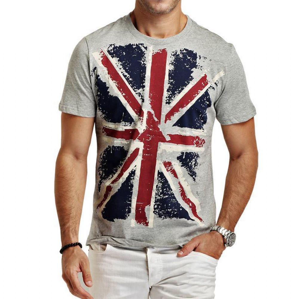 Hot England Style Slim Fit T-skjorter