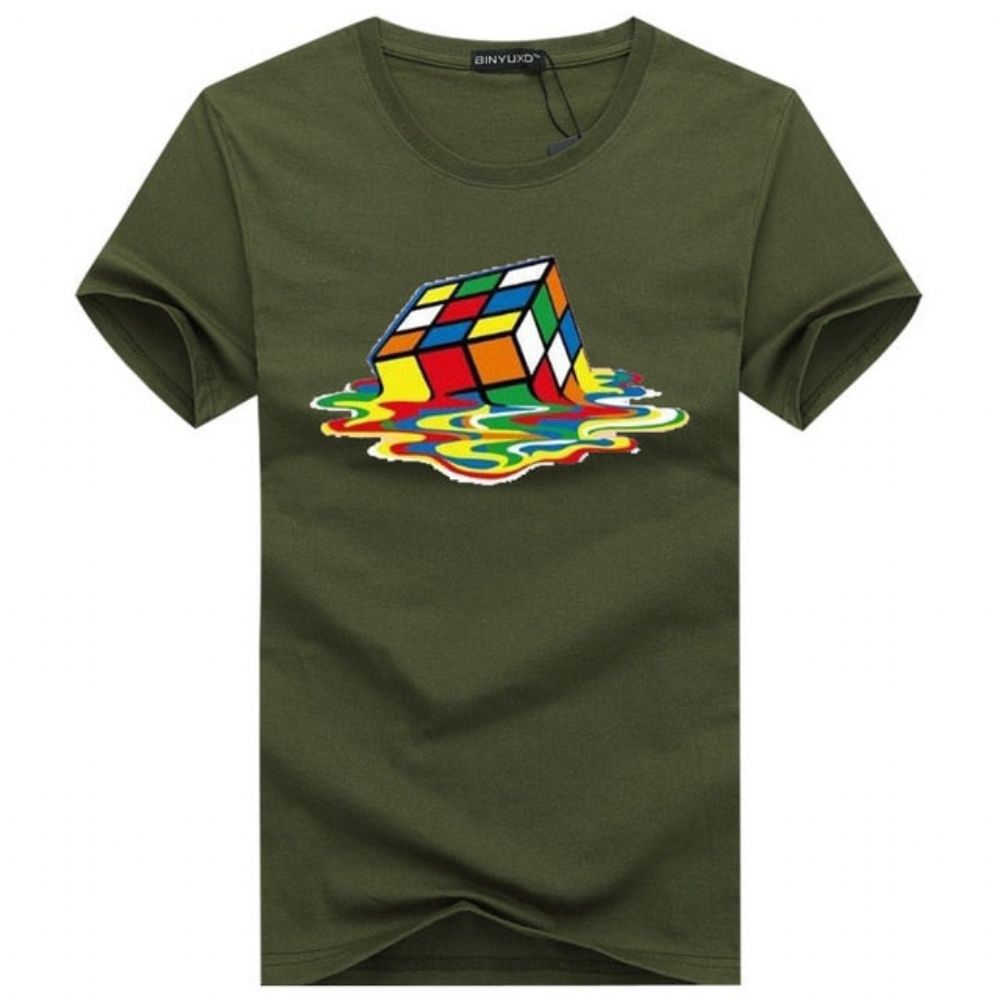 Stilig Rubik Cube T-skjorte