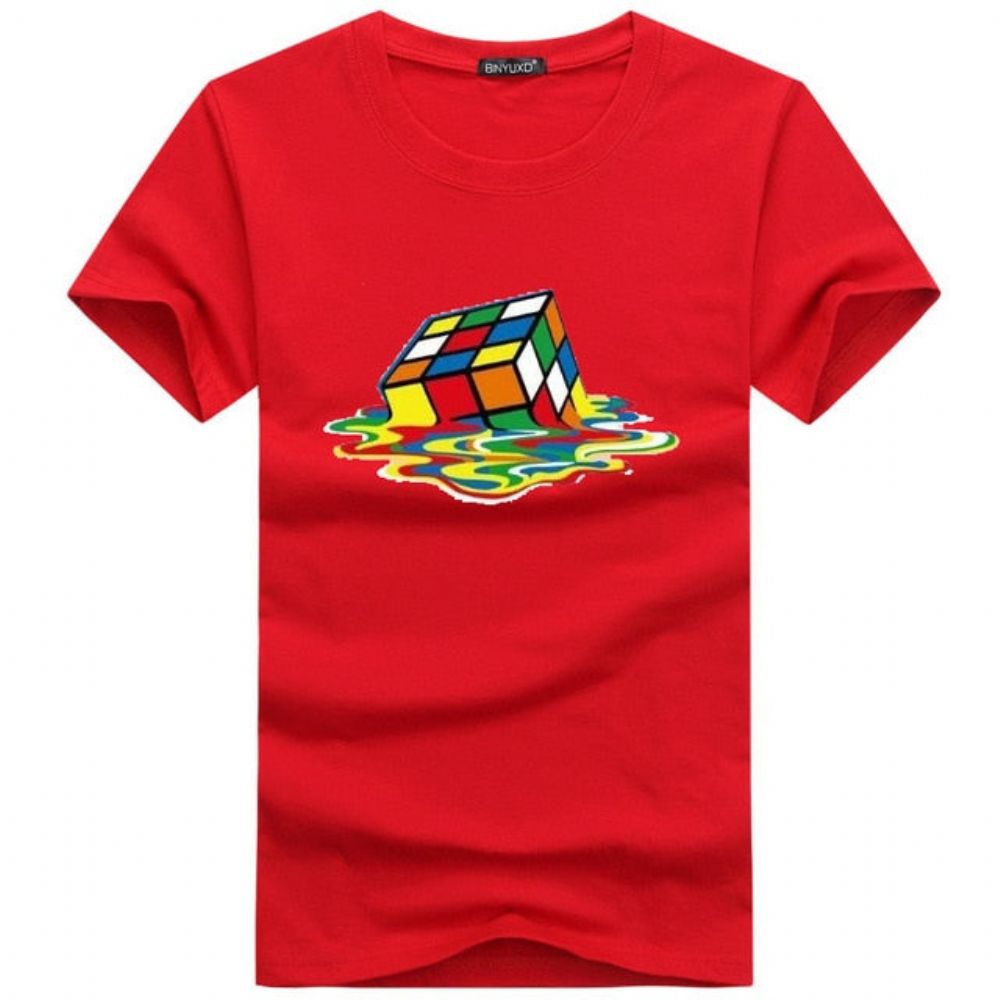 Stilig Rubik Cube T-skjorte