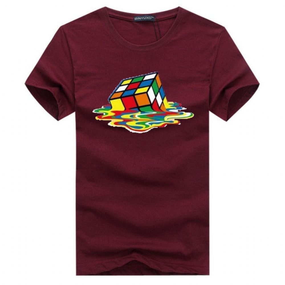 Stilig Rubik Cube T-skjorte