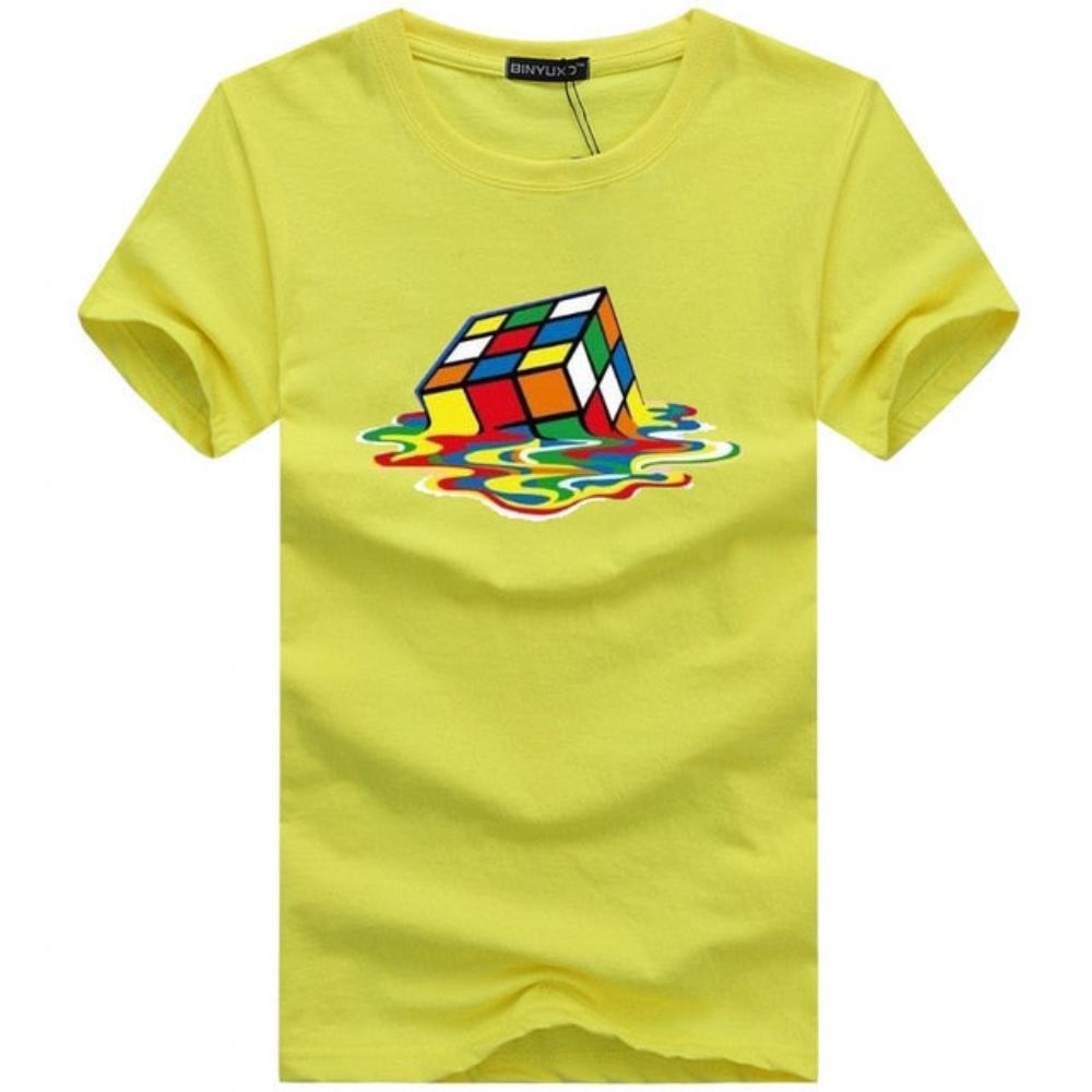 Stilig Rubik Cube T-skjorte