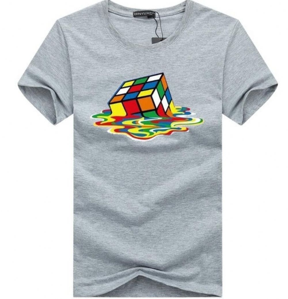 Stilig Rubik Cube T-skjorte