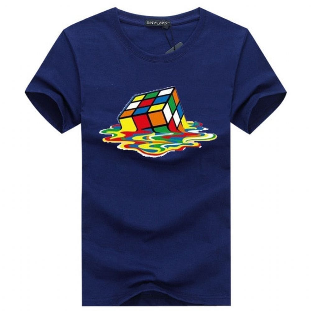 Stilig Rubik Cube T-skjorte