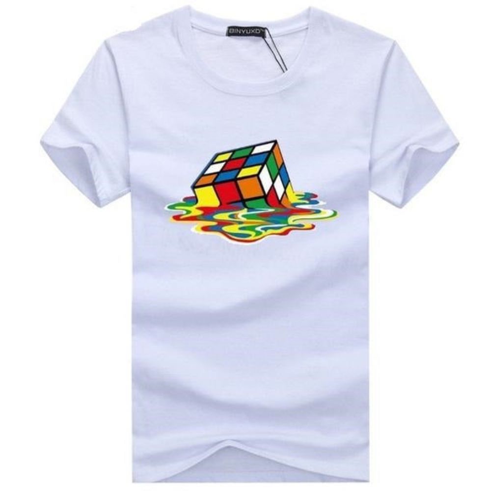 Stilig Rubik Cube T-skjorte