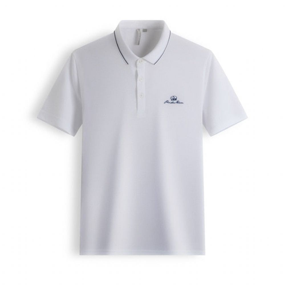 Summer Cotton Pustende Business Menn Polo