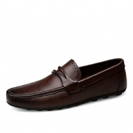 Craved Leather Moccasins