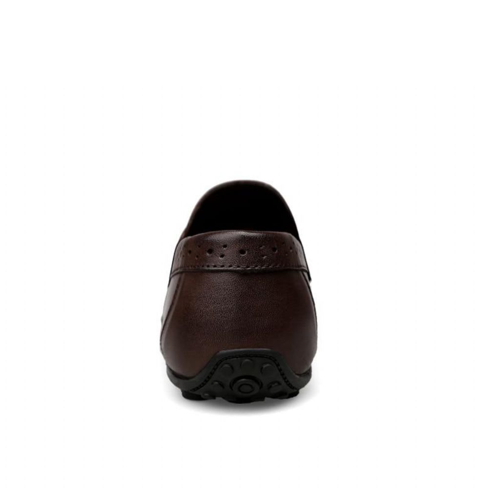 Craved Leather Moccasins