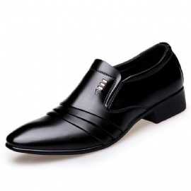 Dress Loafers Pointy Black Shoes