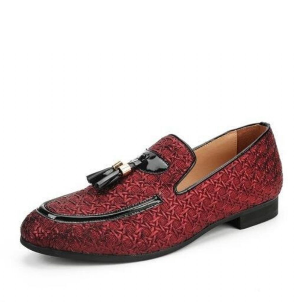 Elegante Flettede Loafers I Skinn