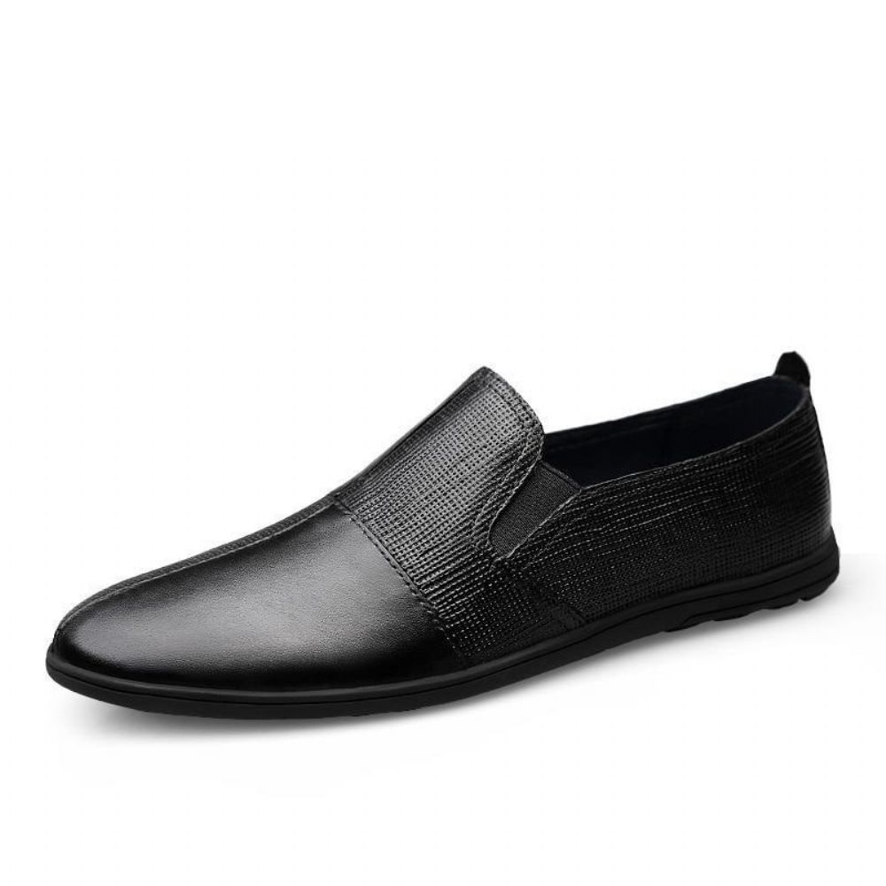 Flat Summer Loafers I Ekte Skinn