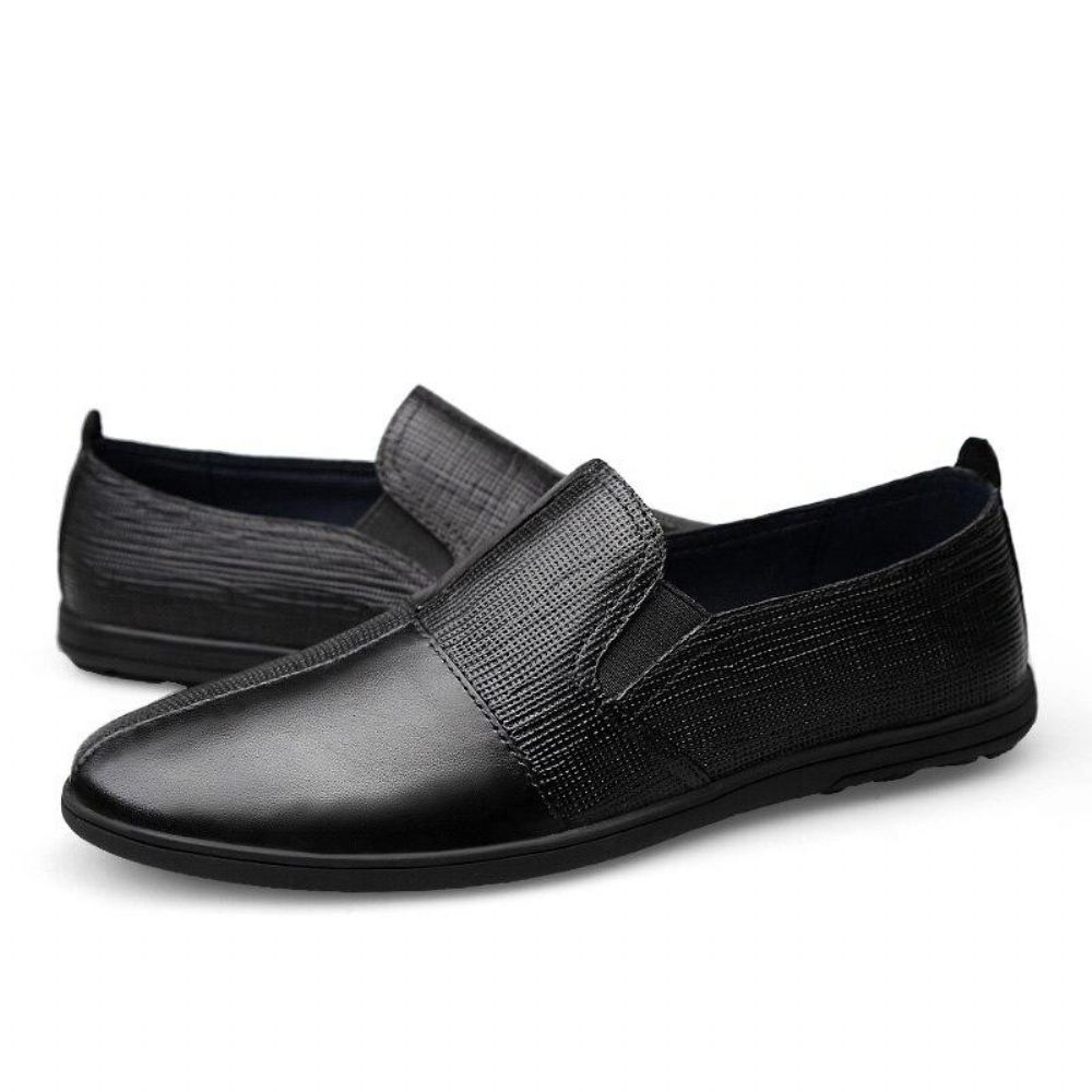 Flat Summer Loafers I Ekte Skinn