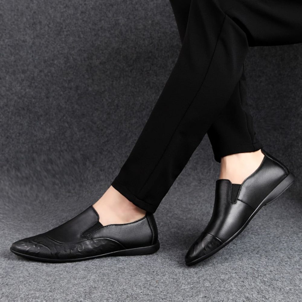 Slip-on Loafers I Ekte Skinn