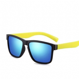 Klassiske Solbriller Med Polarisert Belegg Med Svart Ramme