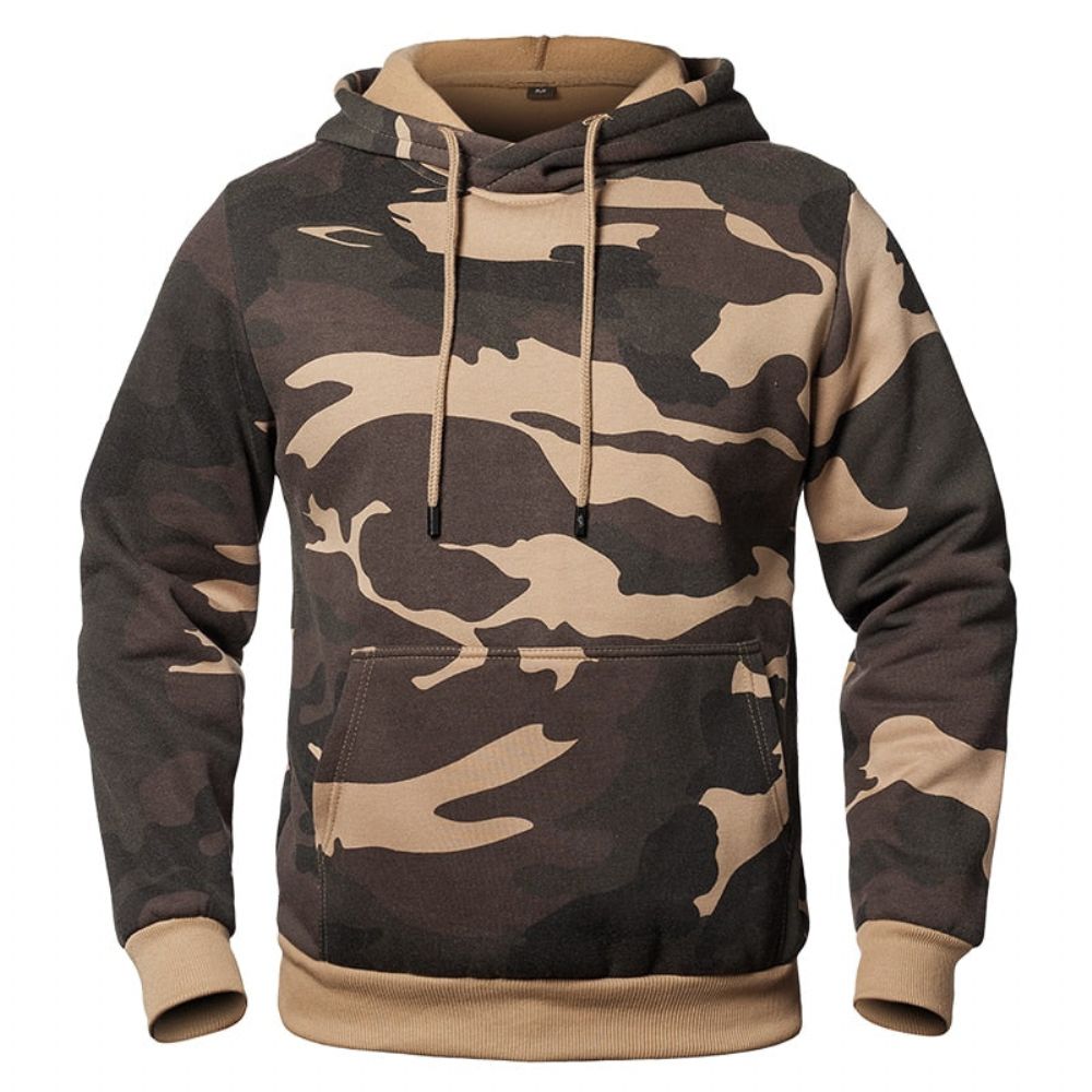 Camouflage Military Fleece-hettegenser