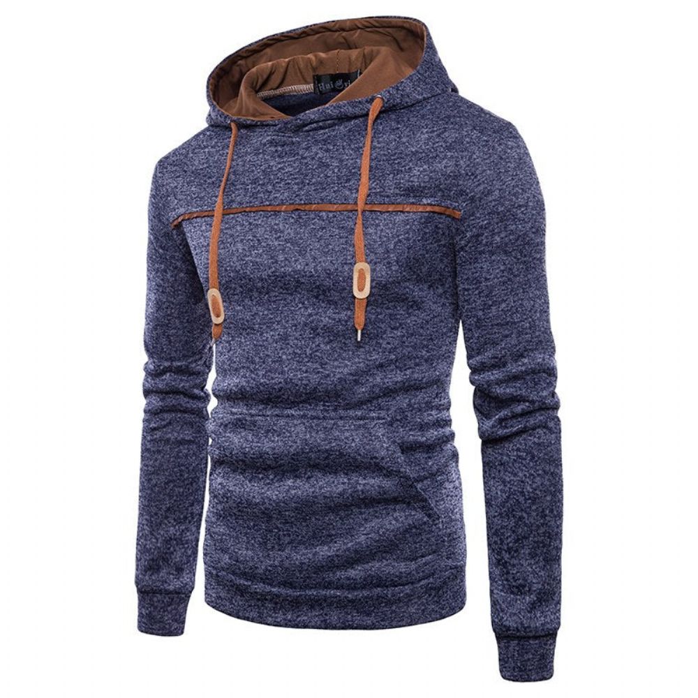 Fashion Color Fleece Vinter Hettegenser