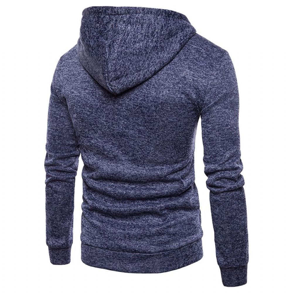 Fashion Color Fleece Vinter Hettegenser