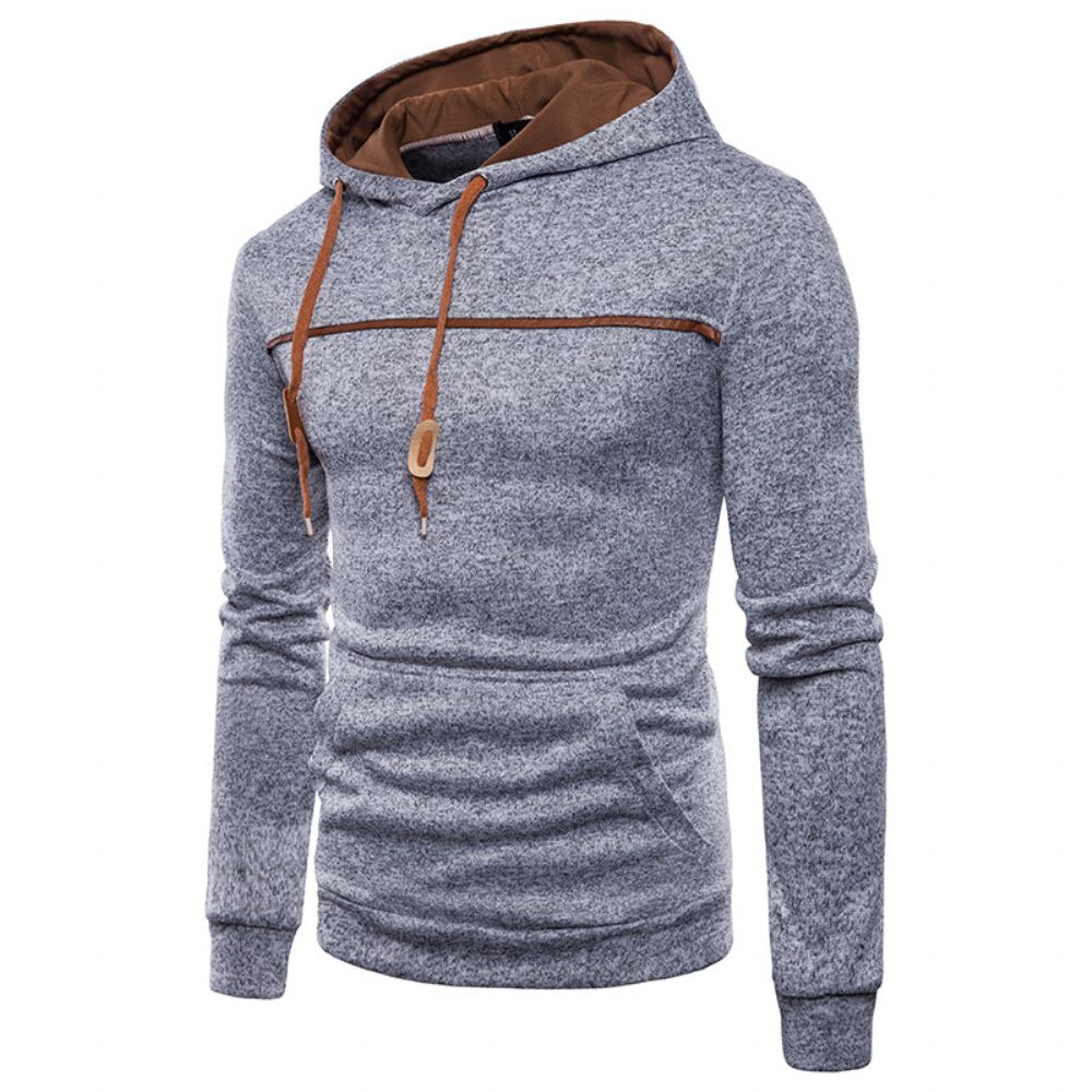 Fashion Color Fleece Vinter Hettegenser