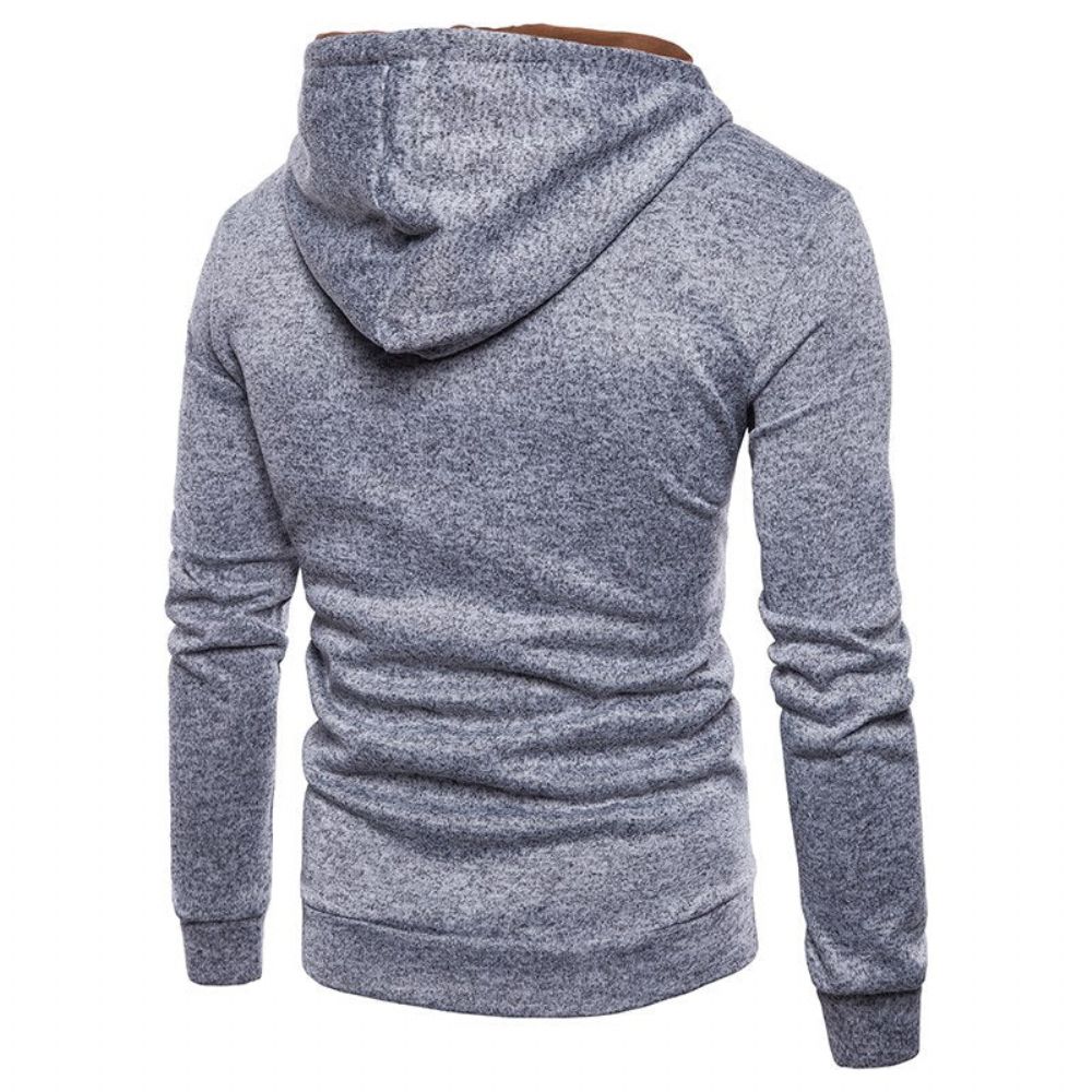 Fashion Color Fleece Vinter Hettegenser