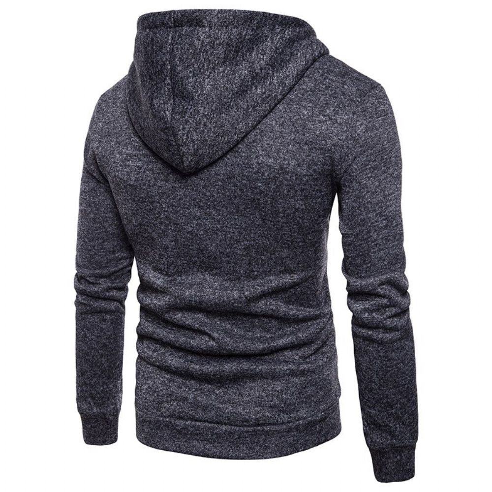 Fashion Color Fleece Vinter Hettegenser