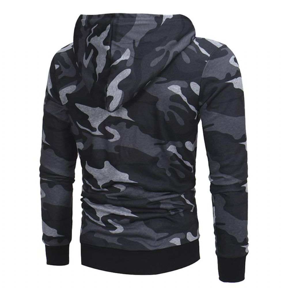 Hette Camouflage Genser For Menn