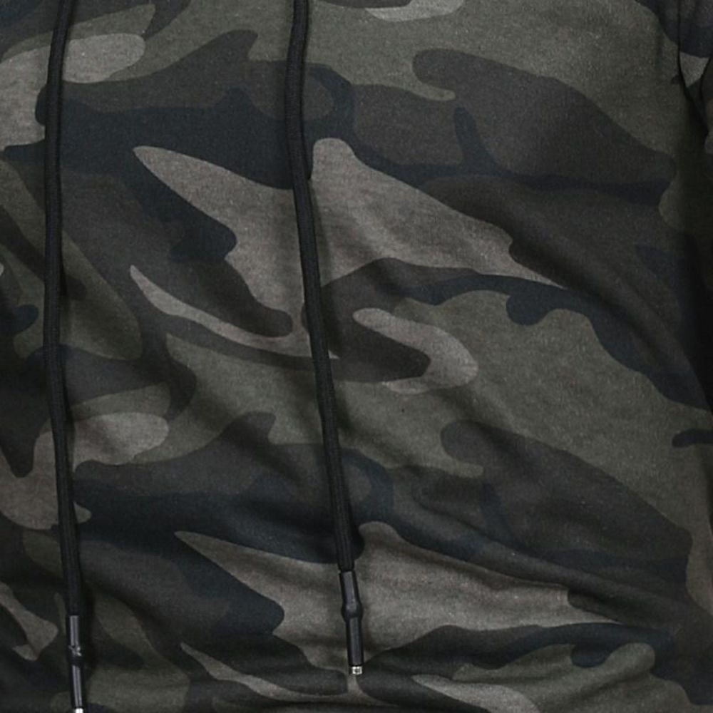 Hette Camouflage Genser For Menn