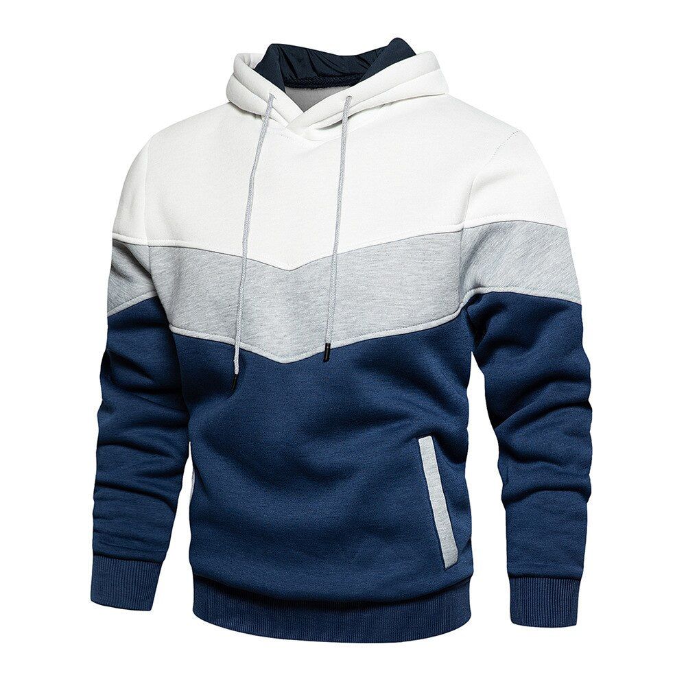 Stripe Thick Brand Casual Hettegenser