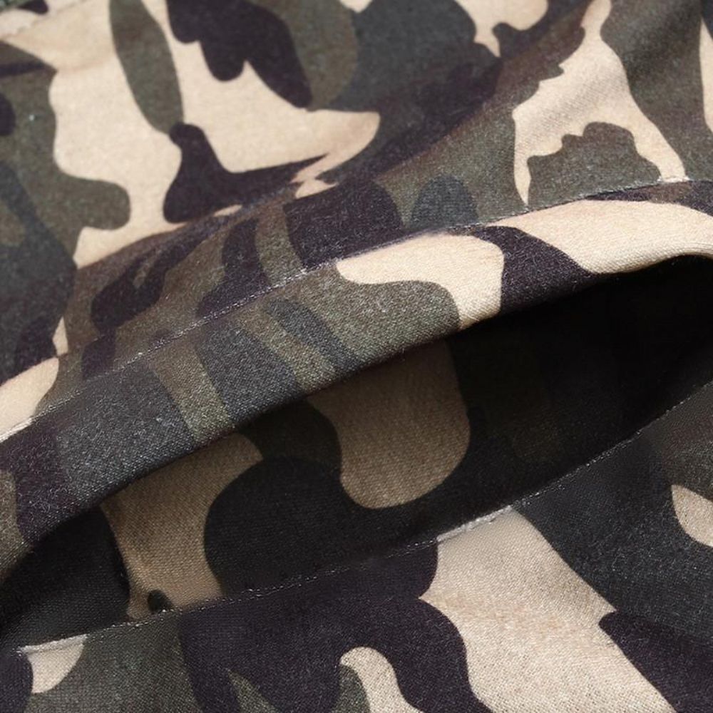 Vinter Tykk Fleece Camo Hettegenser