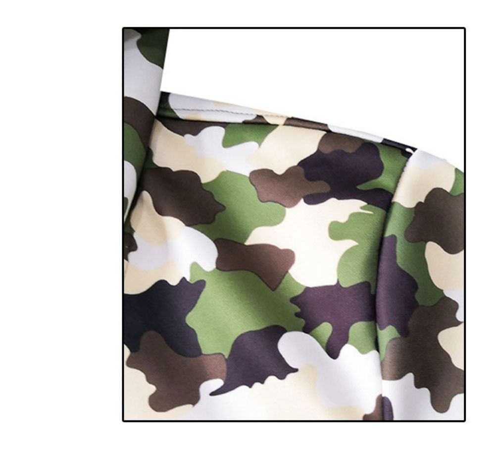 Flanell Camo Hip Hop Cardigan