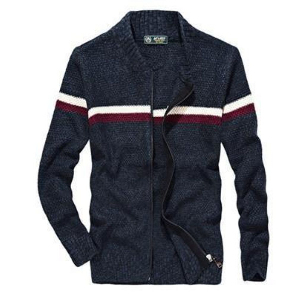 Knitted Wear Casual Baseball Krage Cardigan